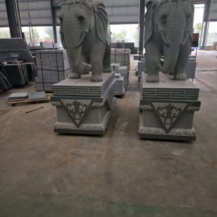 温州芝麻灰花岗岩对象 芝麻白芝麻灰大象