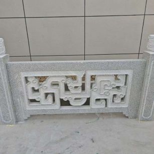 温州芝麻白河道栏杆 桥栏杆