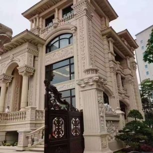 温州黄金麻别墅外墙异形定制