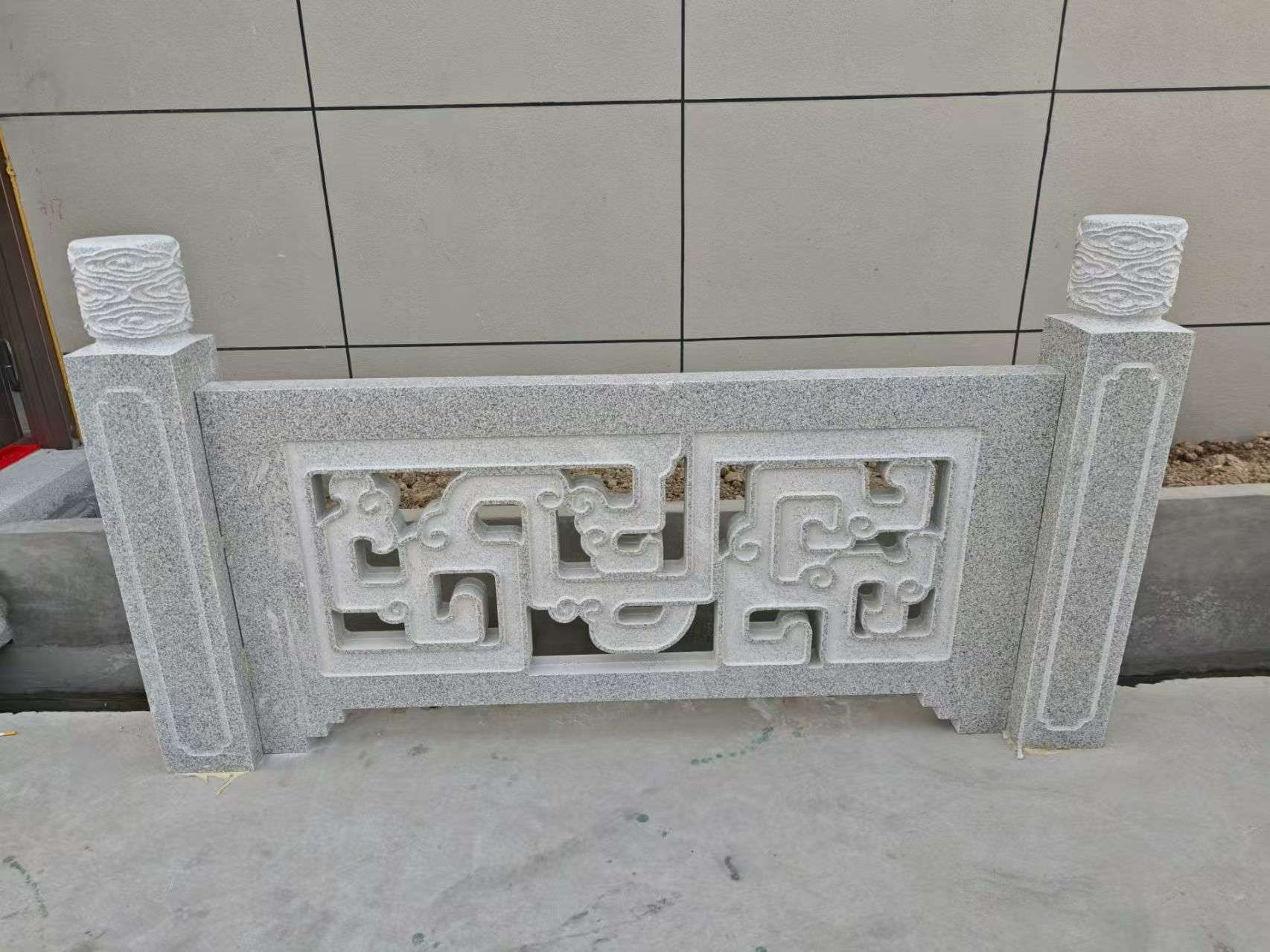 温州芝麻白河道栏杆 桥栏杆