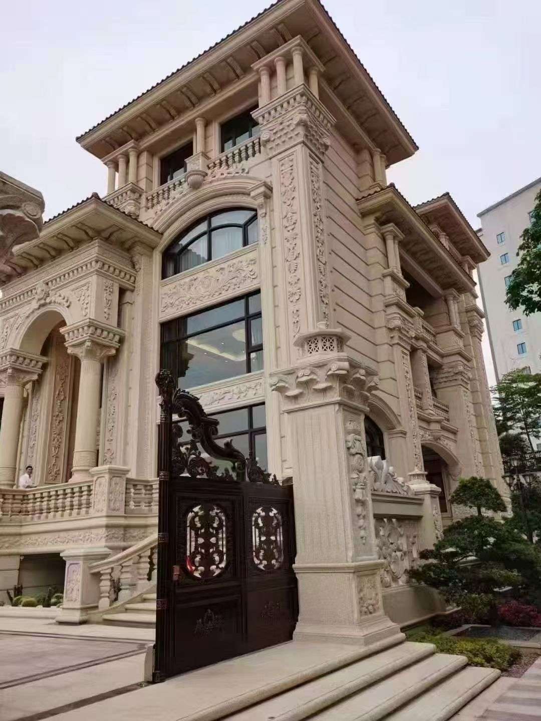 温州黄金麻别墅外墙异形定制