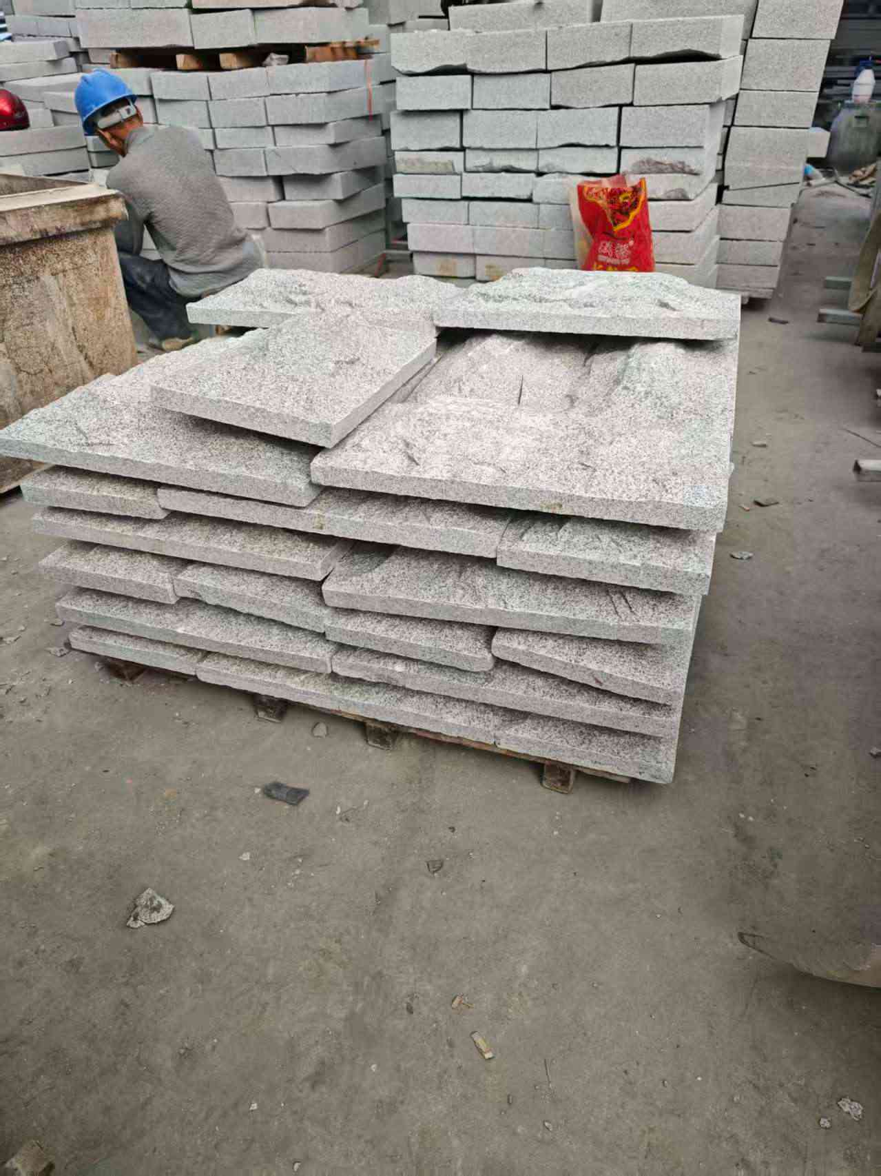 温州芝麻白蘑菇石，自然面