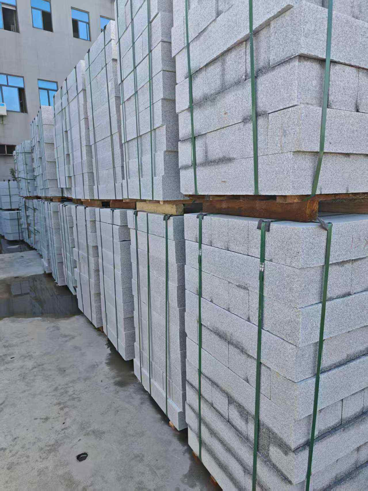 温州芝麻白路牙石，路侧石